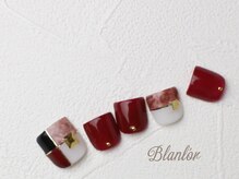 ネイルサロン ブランロール 三軒茶屋店(Blanl'or)/FOOT　秋色ブロッキングネイル