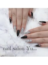 ネイルサロン ユー(Yu...)/blackツイードnail