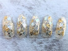 ラ クレア 津田沼店/シェル埋め込みクリアネイル