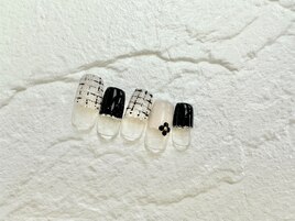 ツイードフレンチネイル