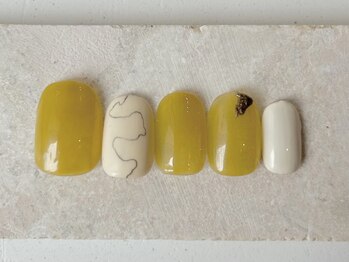 カラ ネイル 中津店(calla nail)/秋のうねり道ネイル