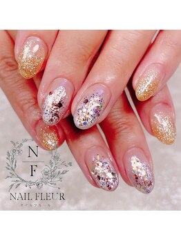 ラメグラデーション