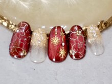 ロシェ(Rocher)/ポインセチアネイル/Rocher