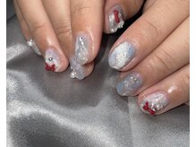 フロル(FLOR)/ニュアンスレースリボンネイル