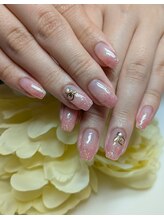 コーラル(CORAL)/ラメグラデーションアート￥9200
