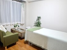 脱毛サロン Life Terrace 鹿児島店の雰囲気（サロン全体の雰囲気/白と緑を基調としております。）