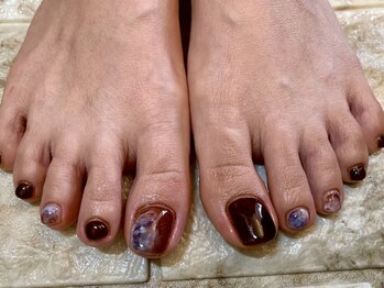 ネイルサロン シェリ(NAIL SALON Cheri)/秋のニュアンスフット