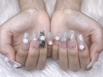 モカ 心斎橋(moca by Lee)/【Nanako】薔薇ネイル