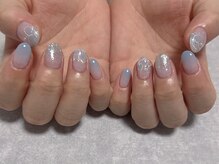 ひまりネイル(ひまりnail)/手書きフラワーネイル/カラグラ