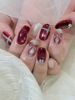 ネイルアート エクリ(Nail Art:Ecrit)/もこもこネイル