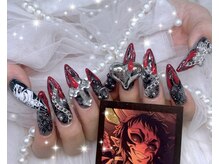 ネイル アリーズ セカンド(nail Allies 2nd)/地雷系 黒 赤 チェーン