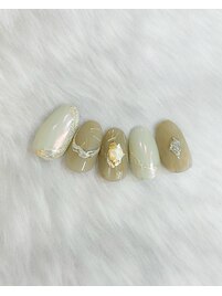 グレージュカラーとオーロラ