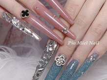 ピオミエルネイル 新宿(pio miel nail)/ロングスカルプ映えネイル