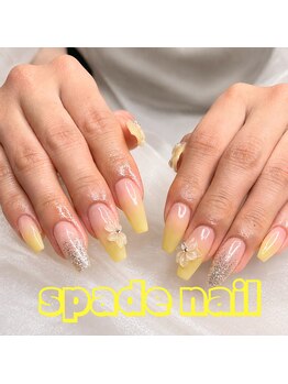 スペードネイル(spade nail)の写真/理想の長さもデザインも叶う♪盛れる長さだしで理想以上のシルエットに