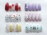 【選べる6種★長さ出し10本】海外風ロングコフィン×トレンドアートコース
