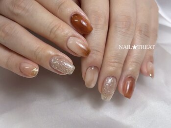 ネイルトリート 茨木駅前店(NAIL TREAT)の写真/最短60分メニューで綺麗な指先へ。シンプルからおまかせニュアンスまで叶うサロン☆