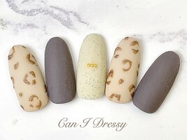 レオパードマットネイル¥8000
