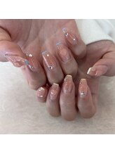 グラマラス アンジェアイ 荻窪店(glamourous ange eye)/ハートチークネイル