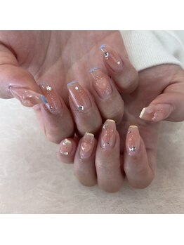 グラマラス アンジェアイ 荻窪店(glamourous ange eye)/ハートチークネイル