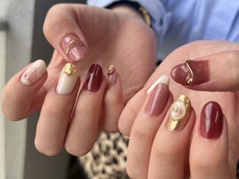 秋ニュアンスネイル