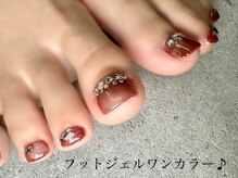 カナ(kana愛)/秋カラーフットネイル♪