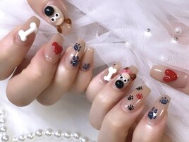 【やり放題】わんちゃんネイル