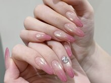 Best Nail 銀座店【ワンホンネイル・スカルプ・パラジェル・上品ジェルネイル】/マグネット+カラーグラ