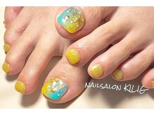 ネイルサロン キリグ(KILIG)/縦グラデ夏フット