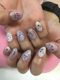 押し花ネイル♪