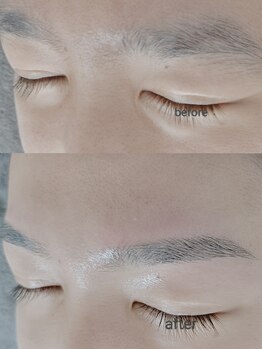 オル(OLU)の写真/男女来店比率約50%!!《眉毛スタイリングWAXは2回目以降も通いやすい価格!初心者さんにもお勧めのサロン♪》