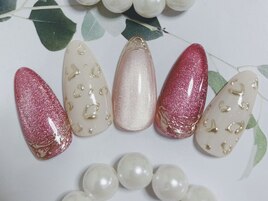 キラキラヒョウ柄ネイル