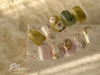 プレーン 恵比寿(Plain)の写真/ショートネイルにぴったりなニュアンスデザイン多数◎抜群の提案力でオリジナリティ溢れるネイルを実現♪