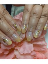 コーラル(CORAL)/ラメグラデーションアート￥9200