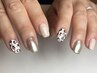 【Hand】さりげなくい個性・2本アート ¥7,200 《men's+¥550》潤いケア付