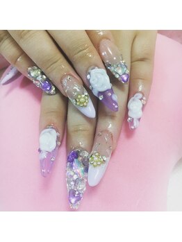 ネイルサロン パピリオ(Nail Salon papilio)/キラキラストーンネイル♪