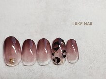 ルークネイル 恵比寿店(LUKE NAIL)/レオパードグラデーション　夏秋