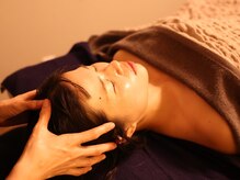 全てのメニューにヘッドスパ付き◎全身くまなく流す贅沢ケア
