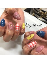 クリスタルネイル ゆめタウン博多店(CRYSTAL NAIL)/チェックネイル