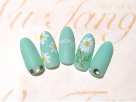 フラワーマットネイル￥10400