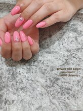 プライベート ネイルサロン マーマ(murmur)/艶ピンクネイル