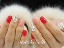 スタイリッシュネイルズ(Stylish Nails)/キラキラ♪red