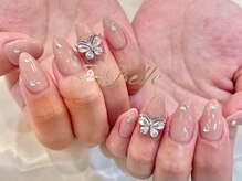 ベル(Belle)/ちゅるん蝶々ネイル♪