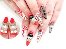 ネイルコレクション ピンク(Nail Collection Pink)/スカルプ放題★3Dくま＆ハート