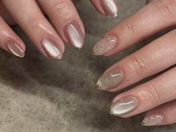 フィロンネイル 本町店(filonnail)/アシンメトリーネイル