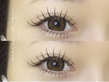 サンミーゴネイル 神戸店(Sunmego Nail)の写真/【ボリューム感あふれる目元を実現！】韓国束感マツエクフラットラッシュ☆眉WAXとのセットメニューあり◎