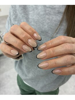 黒スキニーフレンチ