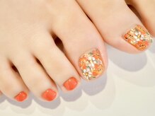 ネイルアイサロンアンドスクール リッカ(Lycka)/【フットネイル】親指ア-トコ-ス