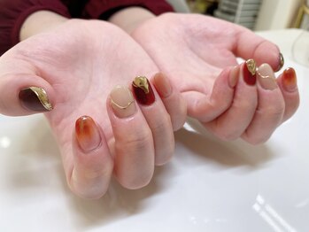 モルフォネイル(Morpho nail)/#新宿西口#ニュアンスネイル