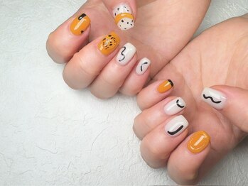 ナナネイル(7.Nail)/可愛い早秋ネイル