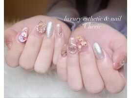 クリスマスネイル/雪だるま